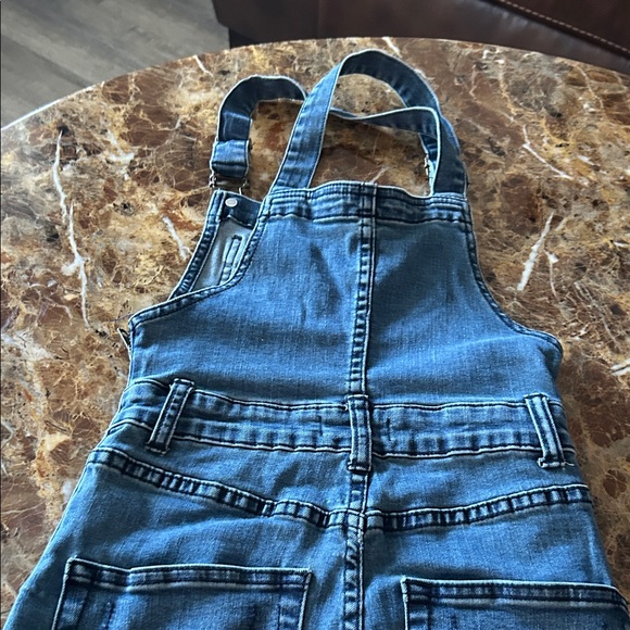 Mumu Blue  Denim Flare Overalls - Women Jeans - Picture 7 of 11